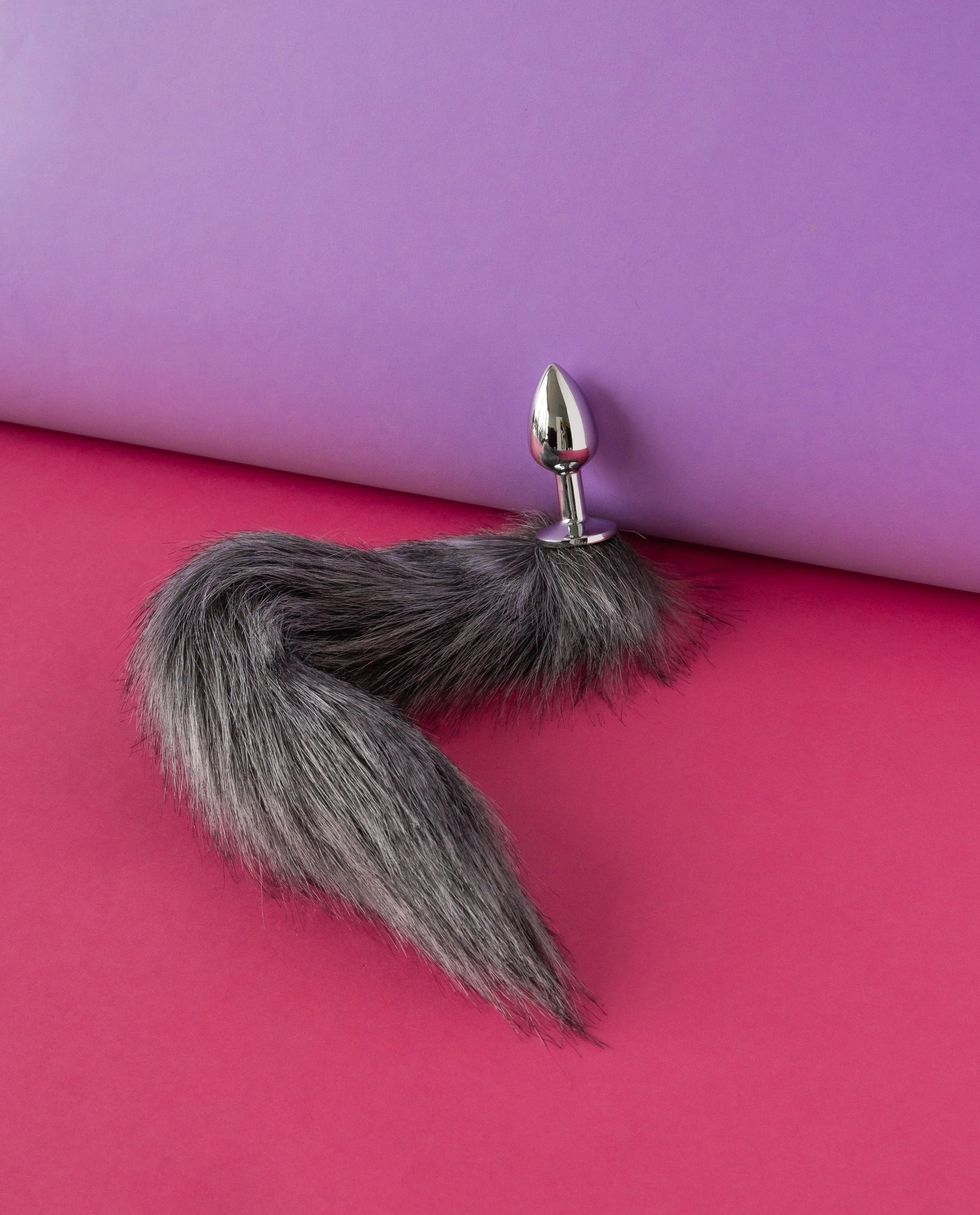 Silver Fox Tail Anal Plug