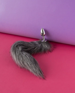 Silver Fox Tail Anal Plug