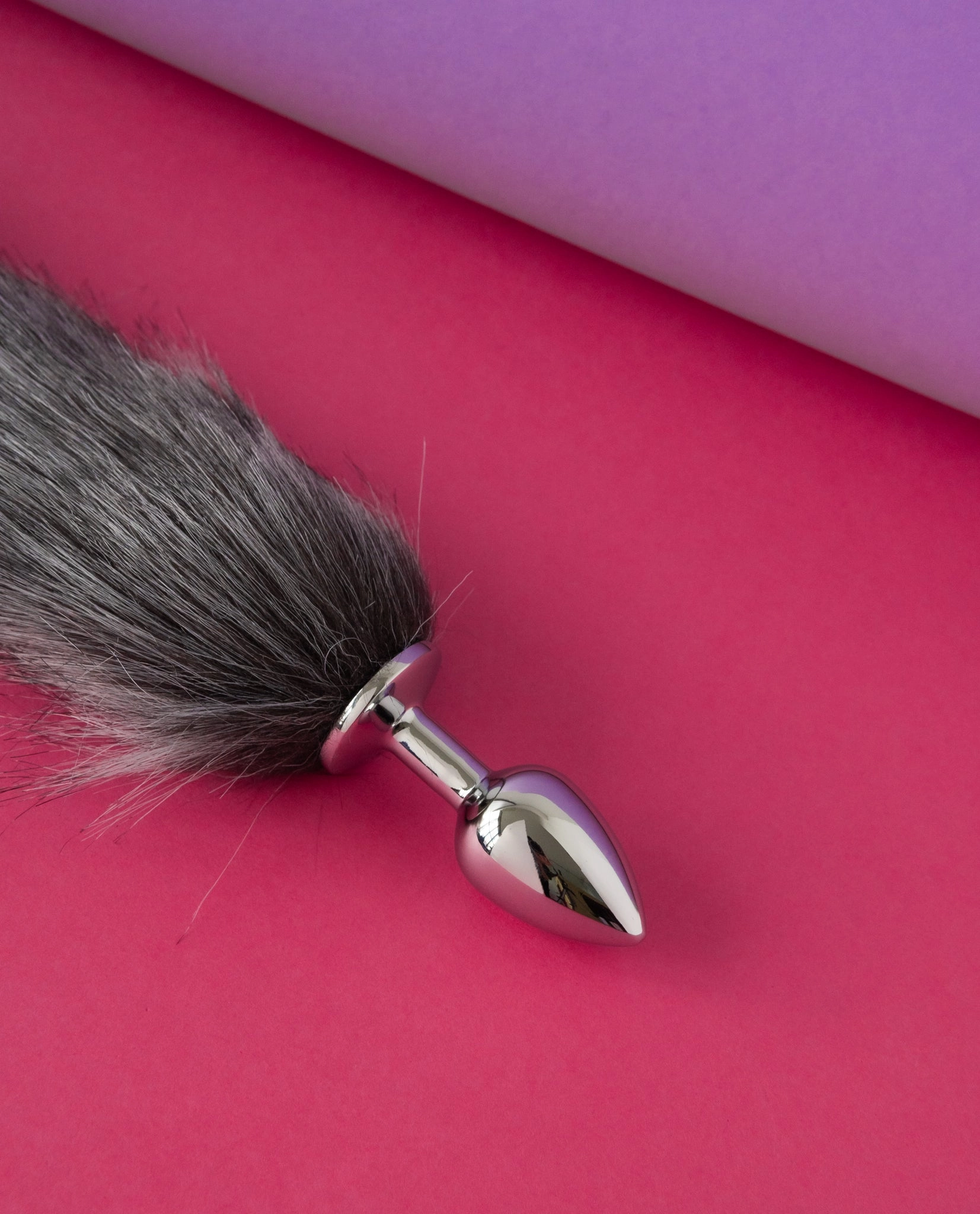 Silver Fox Tail Anal Plug