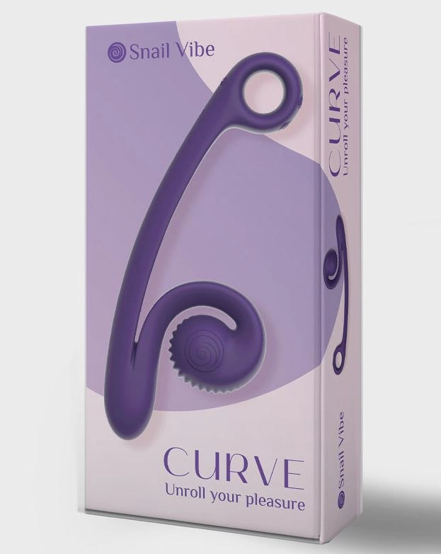 Snail Vibe Curve Vibrator - Purple