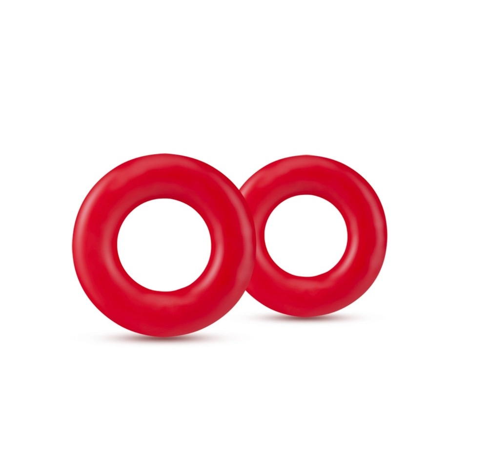 Stay Hard By Blush® | Red Donut Penis Rings (2-Pack)