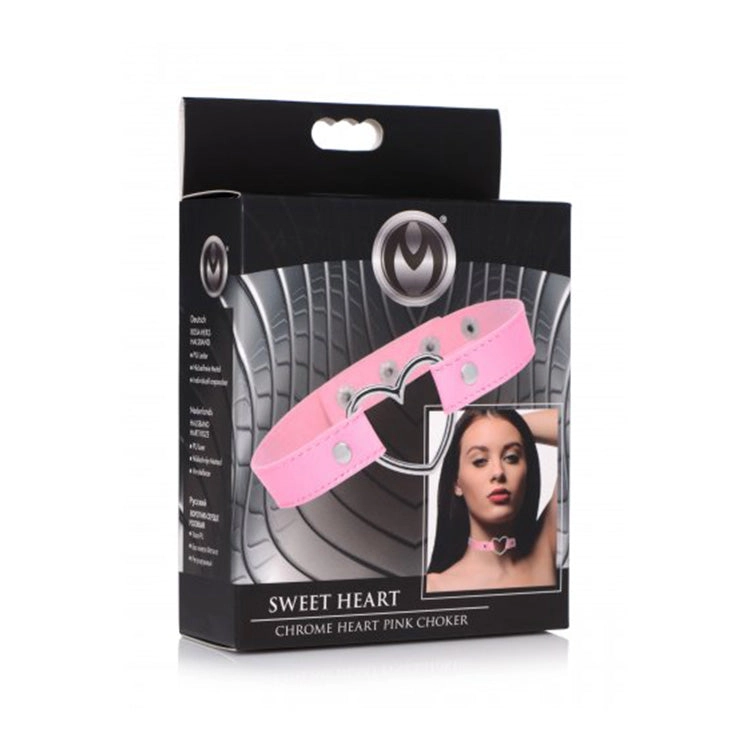 Sweet Heart Chrome Heart Pink Choker