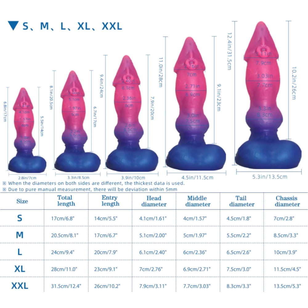 SWISOK Fenrir - Wolf Knot Dildo - Fantasy Dildo - Monster Dildo - 6 Sizes