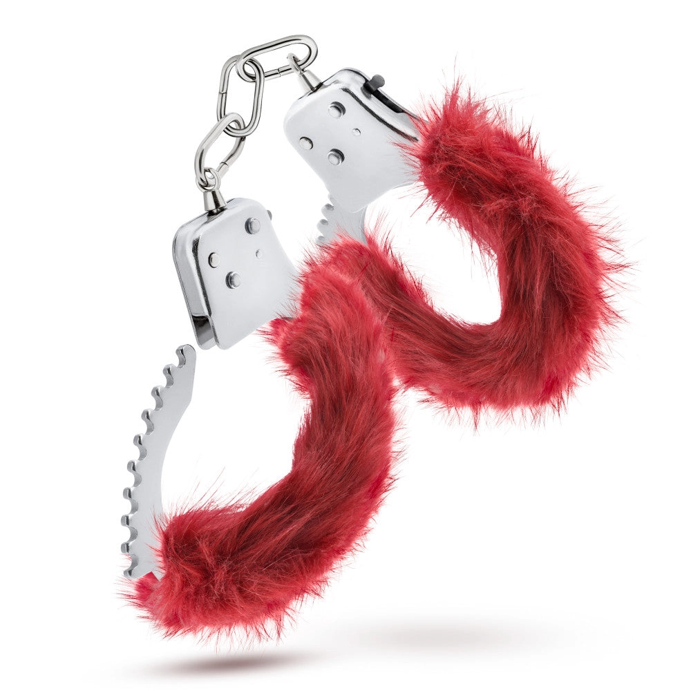 Temptasia By Blush® | Plush Fur Cuffs - Burgundy