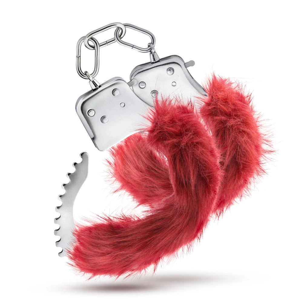 Temptasia By Blush® | Plush Fur Cuffs - Burgundy