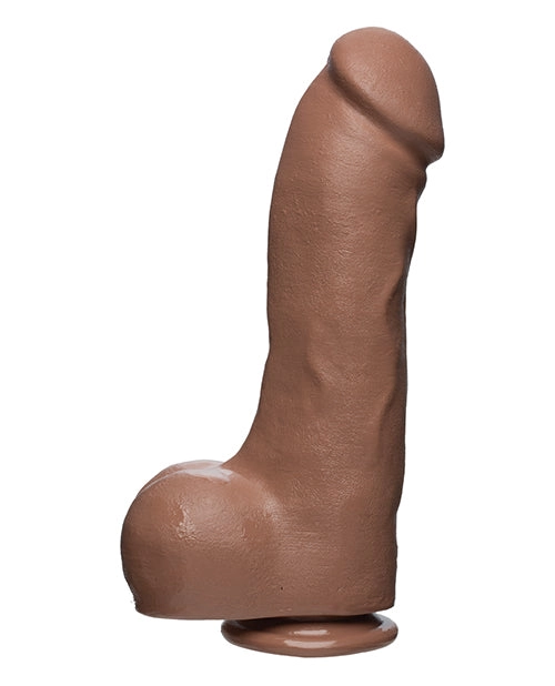 The D 12 Inch Master Dual Density Dildo W/balls