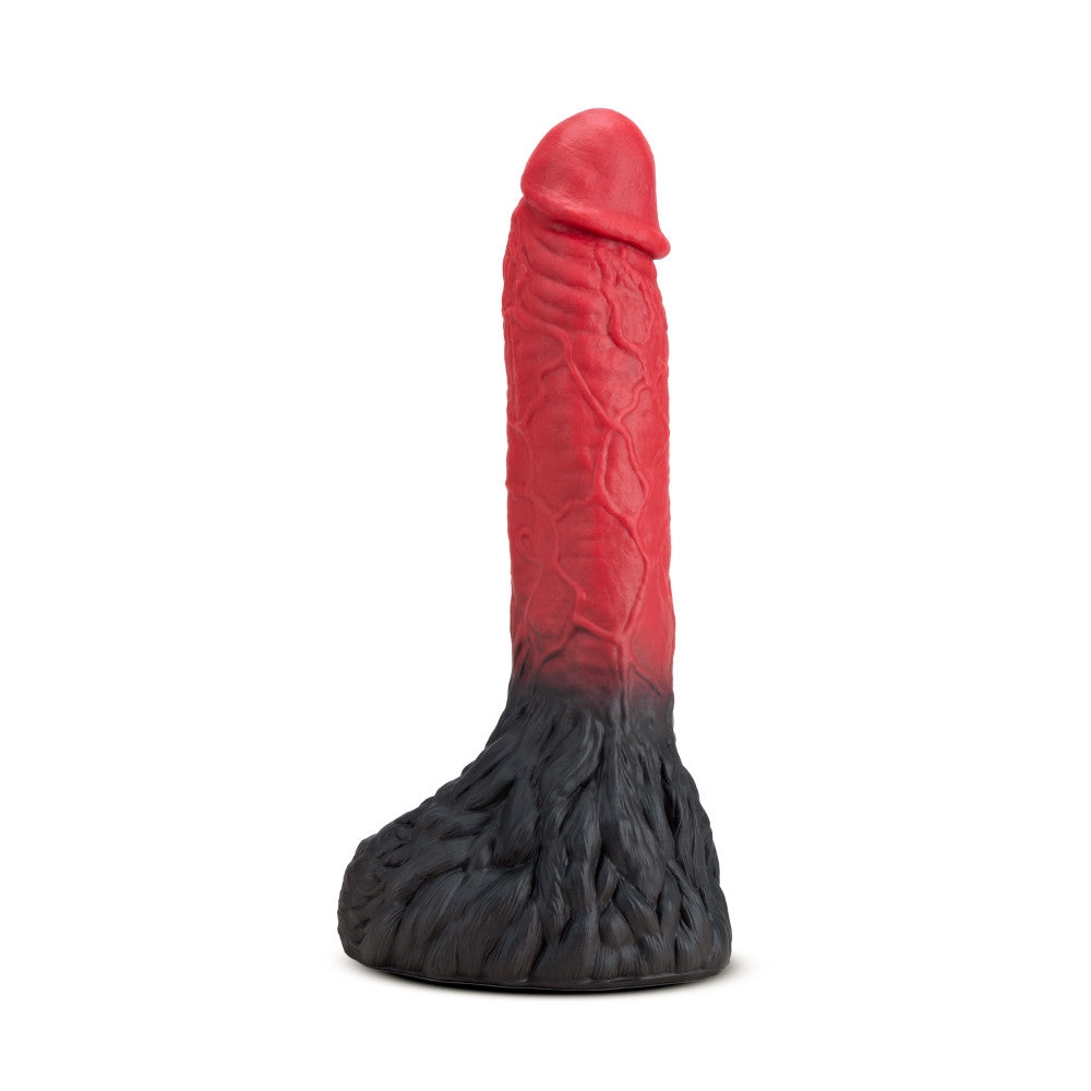 The Realm By Blush® | Lycan Red 10.5-Inch Long Dildo With Lock On Base