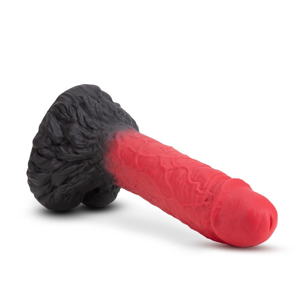 The Realm By Blush® | Lycan Red 10.5-Inch Long Dildo With Lock On Base