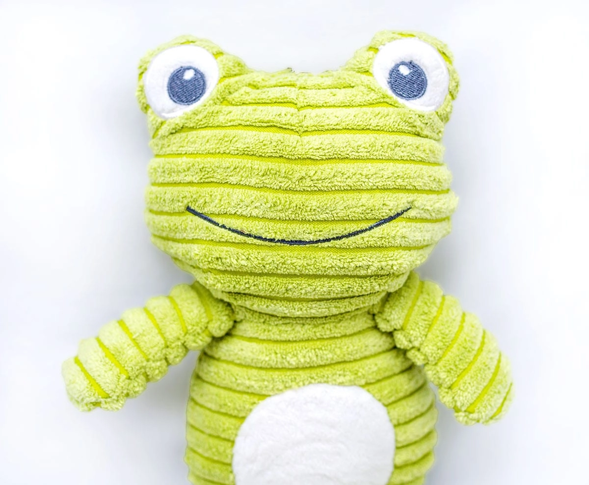 ThoozyPet Tuff & Cuddly Frog Plush Dog Toy