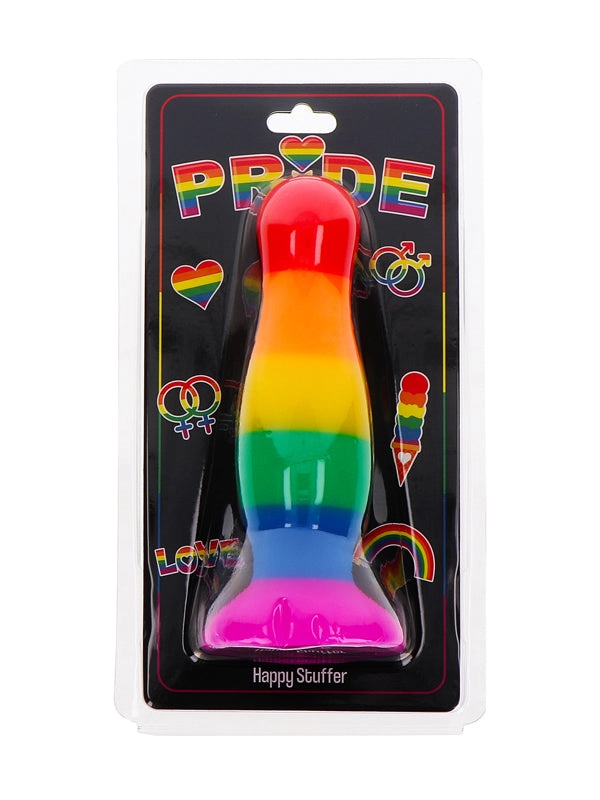 TOYJOY Pride Stuffer Rainbow Silicone Butt Plug
