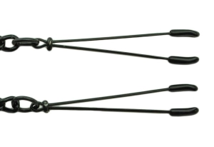 Tweezer Nipple Clamps with Chain: Various Colours