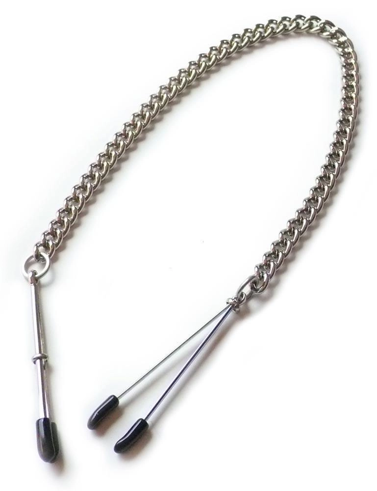 Tweezer Nipple Clamps with Chain: Various Colours