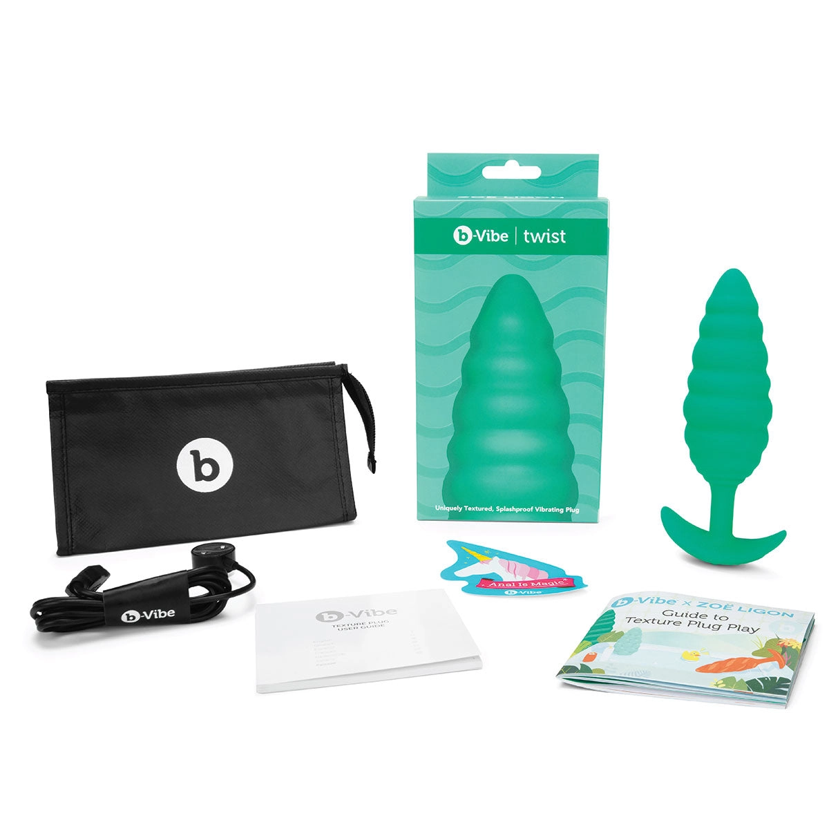 Twist Texture Vibrating Plug