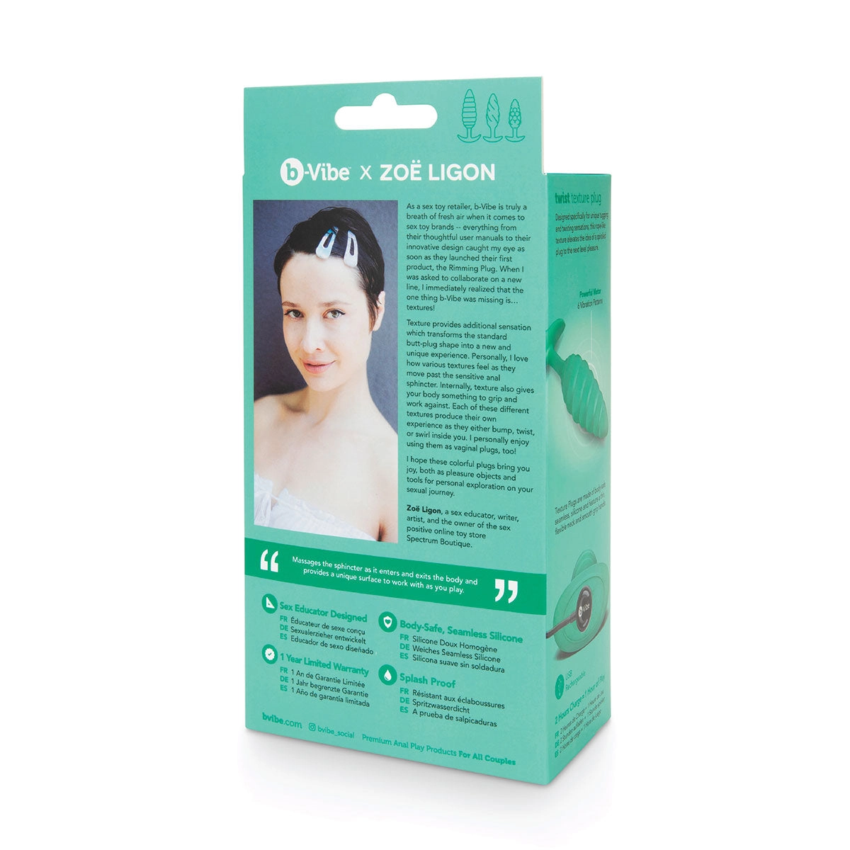 Twist Texture Vibrating Plug