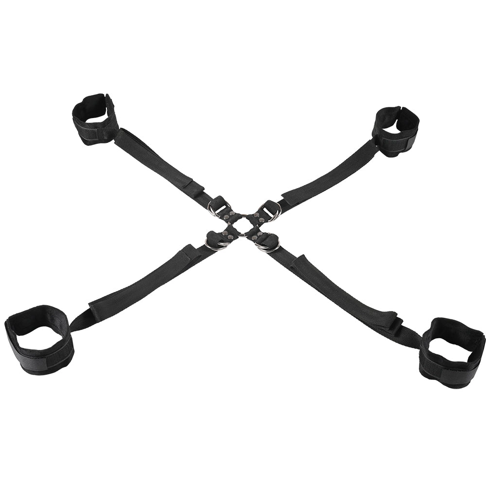 Velvet Noir Adjustable Hog Tie & Cuff Set
