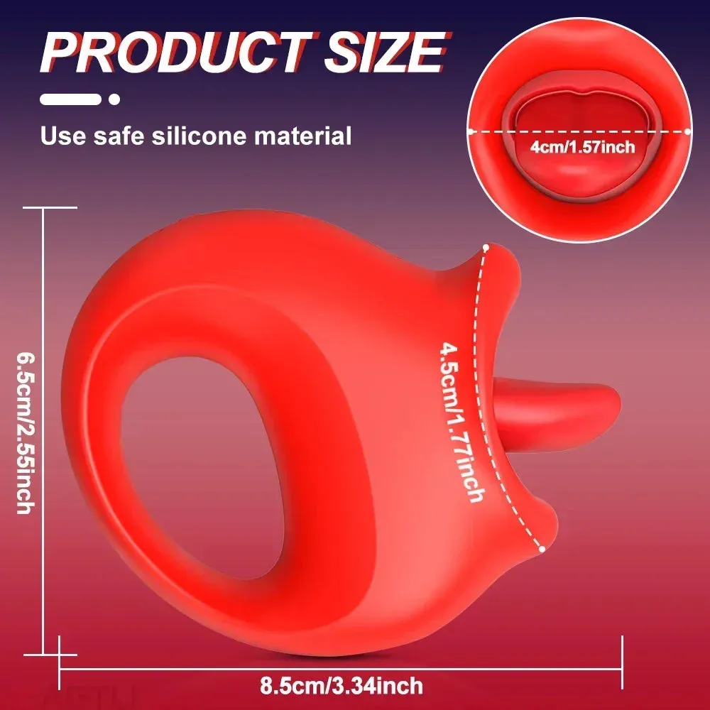 Vibrating Tongue Toy 10 Vibration & Licking Modes