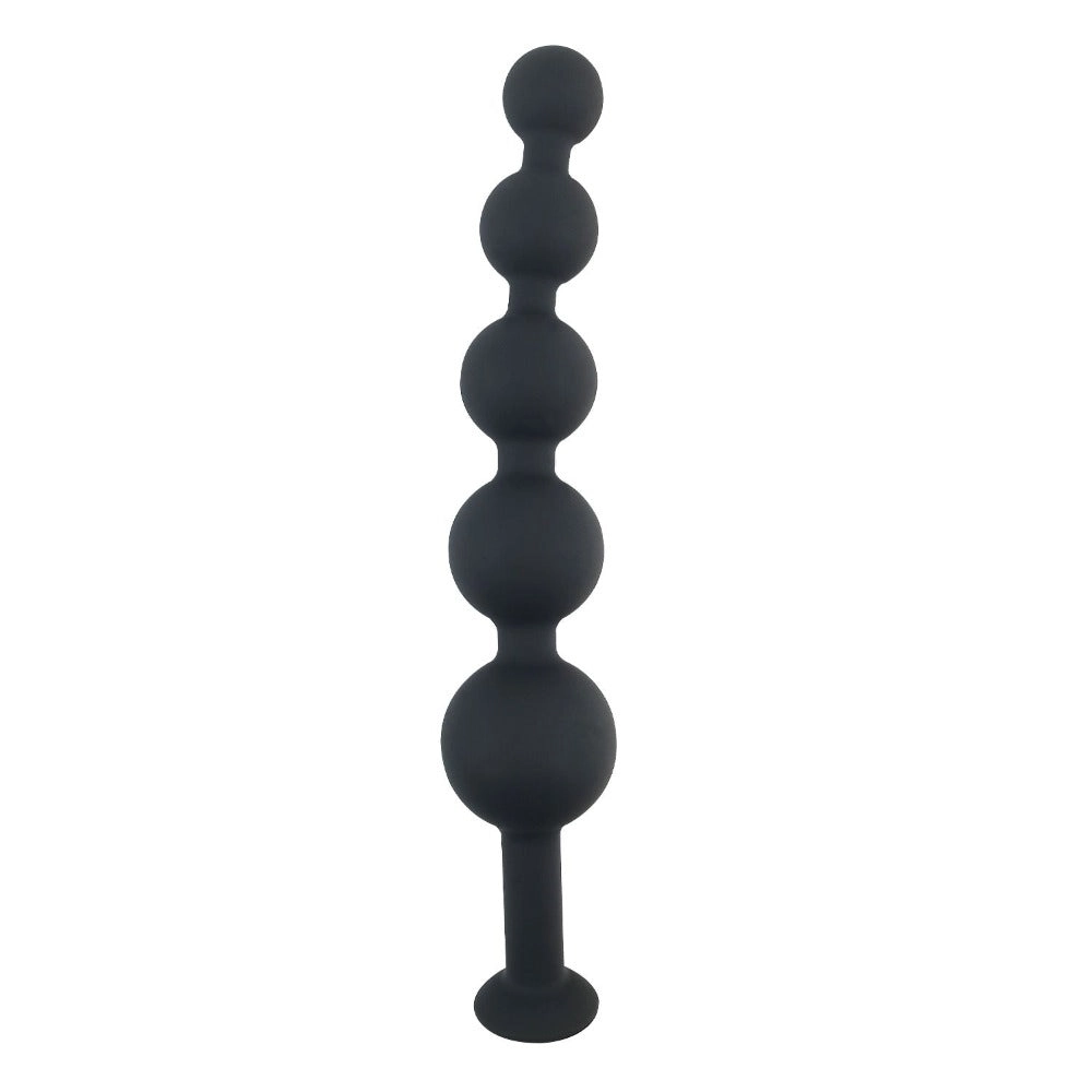 Vixen - Silicone Anal Beads - Different Sizes 5 Anal Balls - Fox Tail Anal Plug