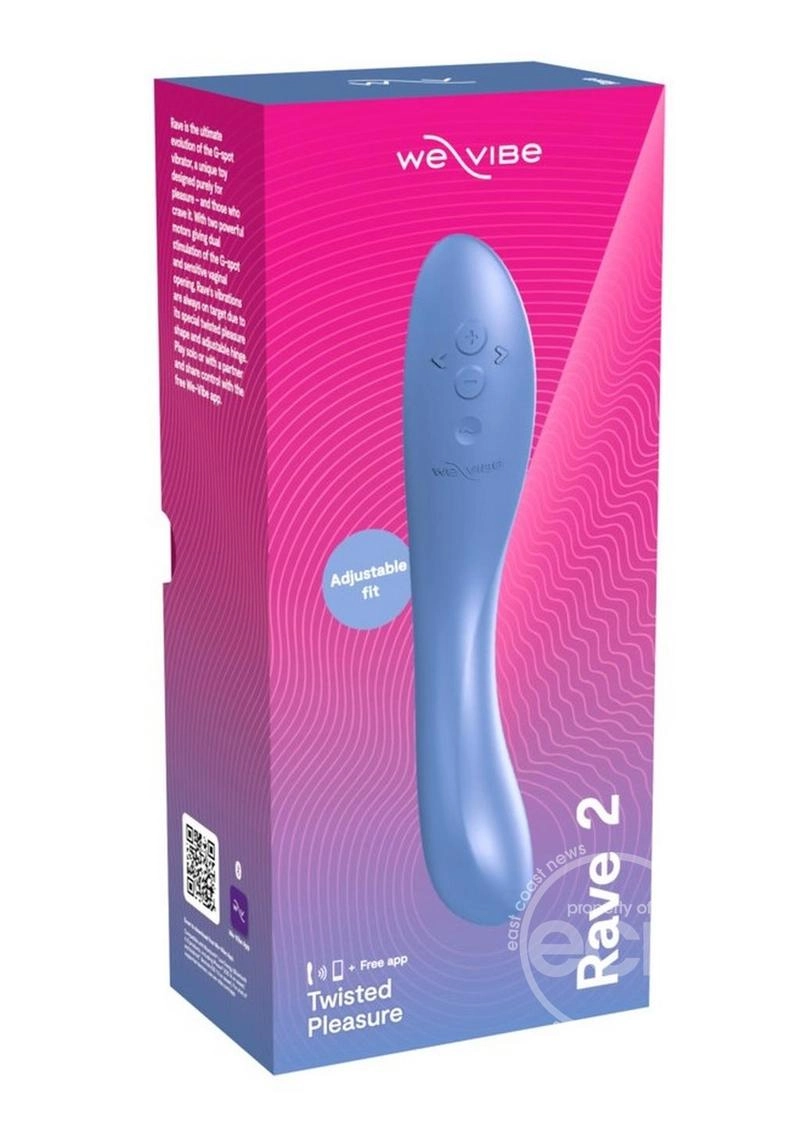We-Vibe Rave 2 Twisted Pleasure Rechargeable Silicone G-Spot Vibrator
